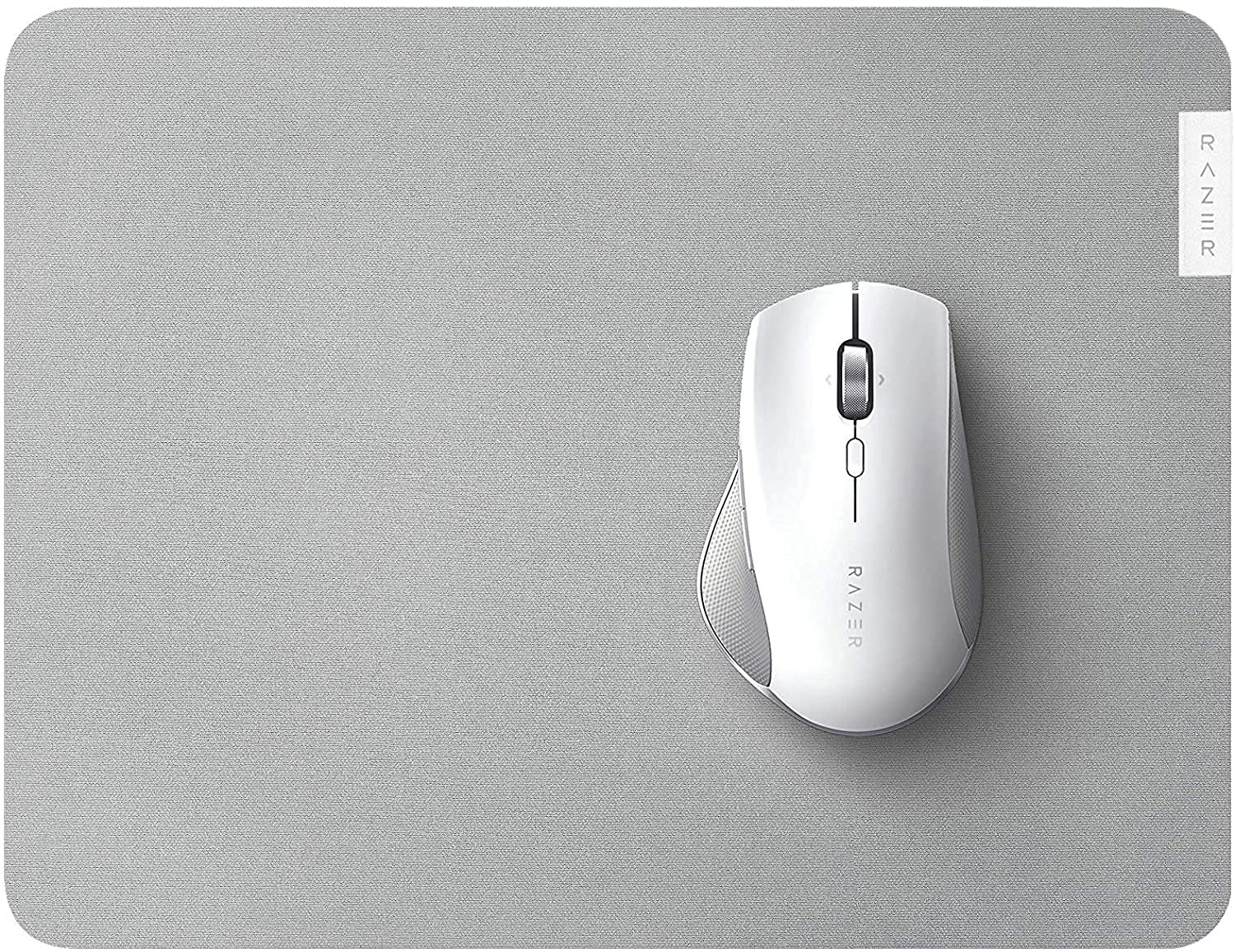 Razer Pro Glide - Soft Mouse Mat for Comfort and Productivity in The Office (Textured Fabric Surface, Non-Slip) White RZ02-03331500-R3M1