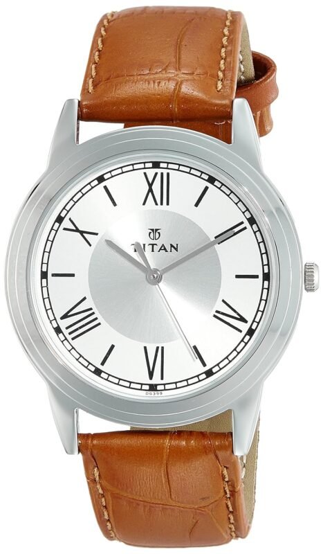 Titan Analog White Dial Men's Watch-NM1735SL01 / NL1735SL01