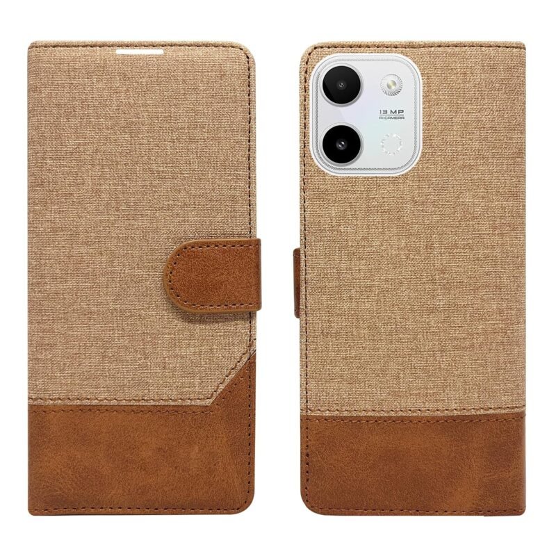 Khadi Yellow Premium Flip Cover for Lava Bold N2 4G|360° Protection Wallet Case with 2 Card Slots|Laser-Cut Precision |Magnetic Clouser Only for Lava Bold N2 4G (Yellow)
