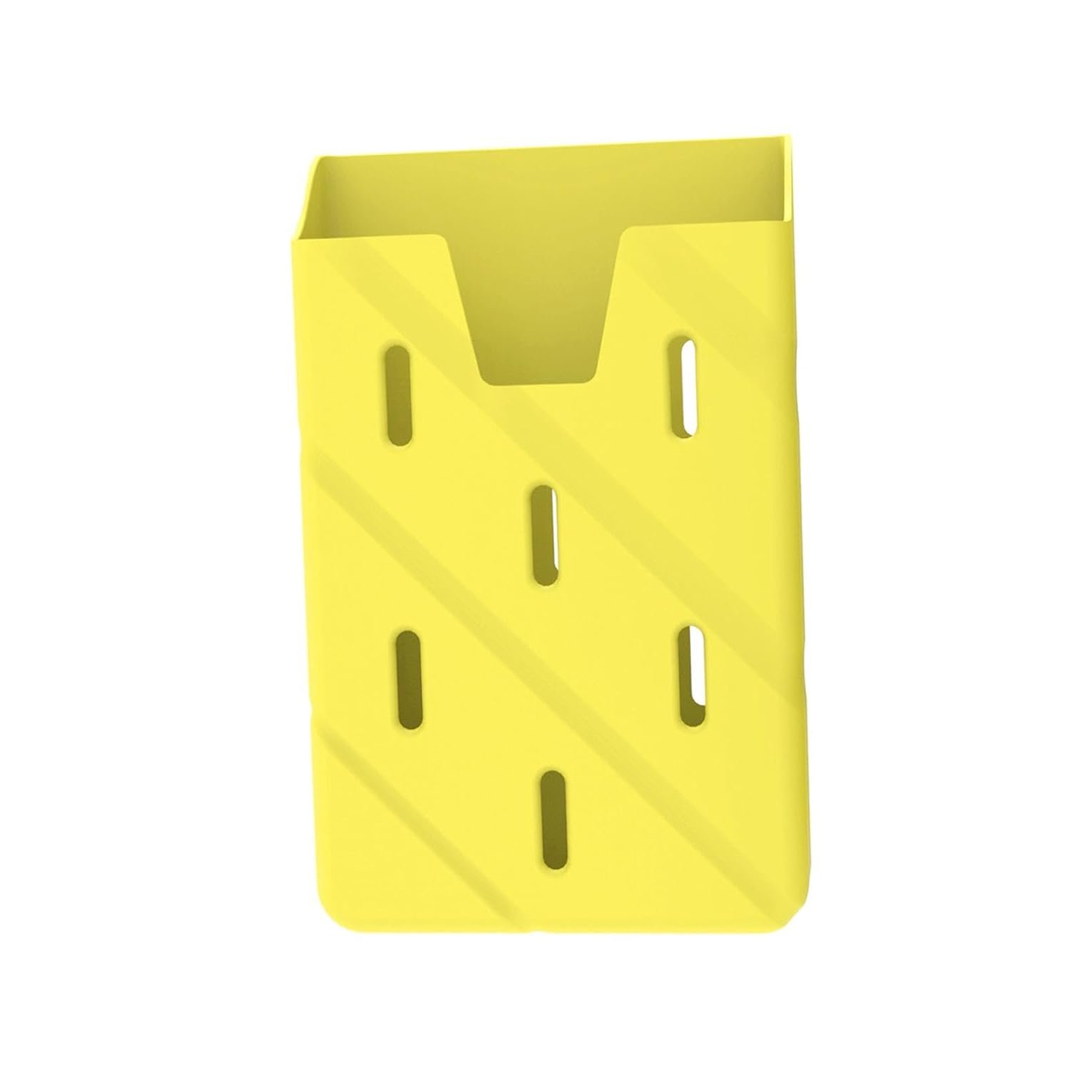 ECOMISTIQ®Phone Card Holder Silicone Phone Pouch for Drivers ID Card All Mobile Phones Yellow