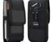 Phone Holster for Men with Belt Clip & Card Holder - Nylon Mobile Pouch Case with Pen Loop, Hook & Horizontal Vertical Carry for Smartphones, Travel, Hiking, Cycling and Outdoor Use