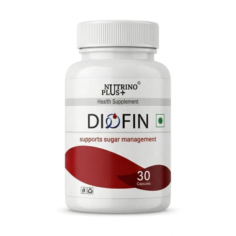 Diofin Capsules, Supports Healthy Insulin Function & Blood Sugar Levels | Bitter Melon, Fenugreek & Turmeric | Ayurvedic Sugar Management | 30 Caps