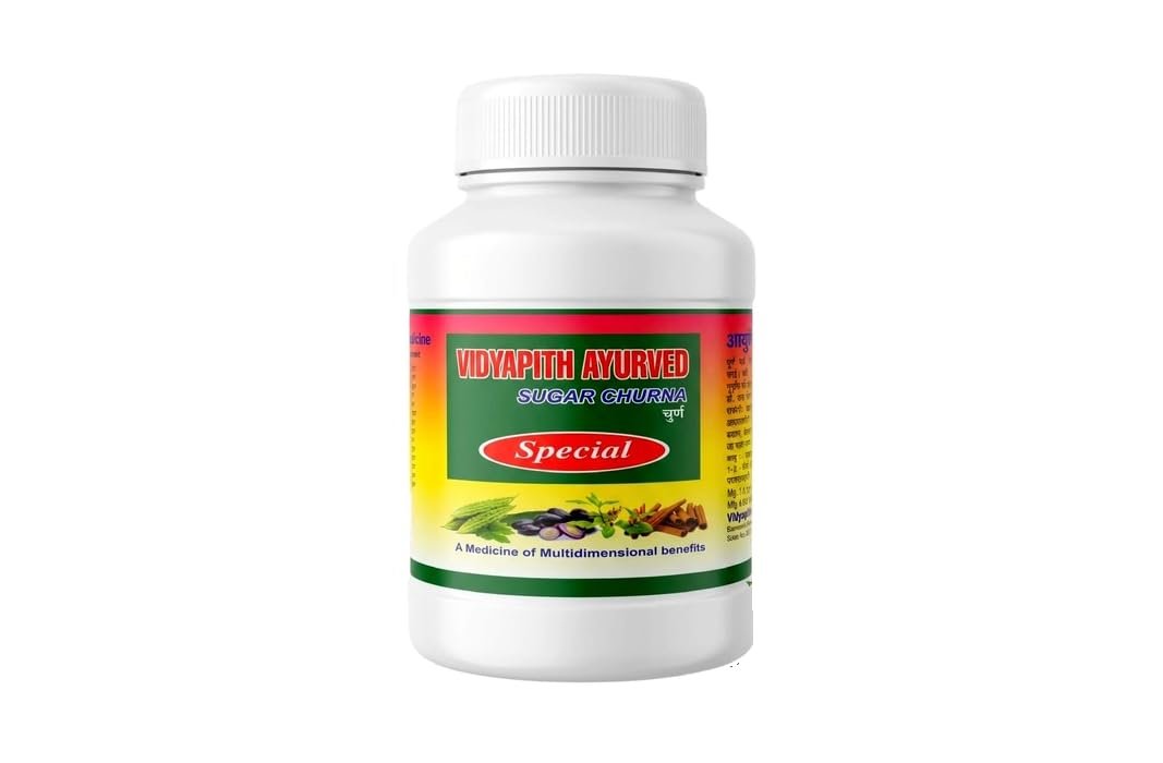 Vidyapith Ayurved Sugar Churna Helpful in Diabetes, Ayurvedic Powder, 100g each (pack of 1)