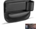 Car Leather Cup Holder Gap Bag,Car Seat Gap Filler Organizer,Seat Gap Storage Box,Adjustable Car Seat Storage Box,Leather Car Seat Gap Organizer for Phones Glasses Keys Cards (2)