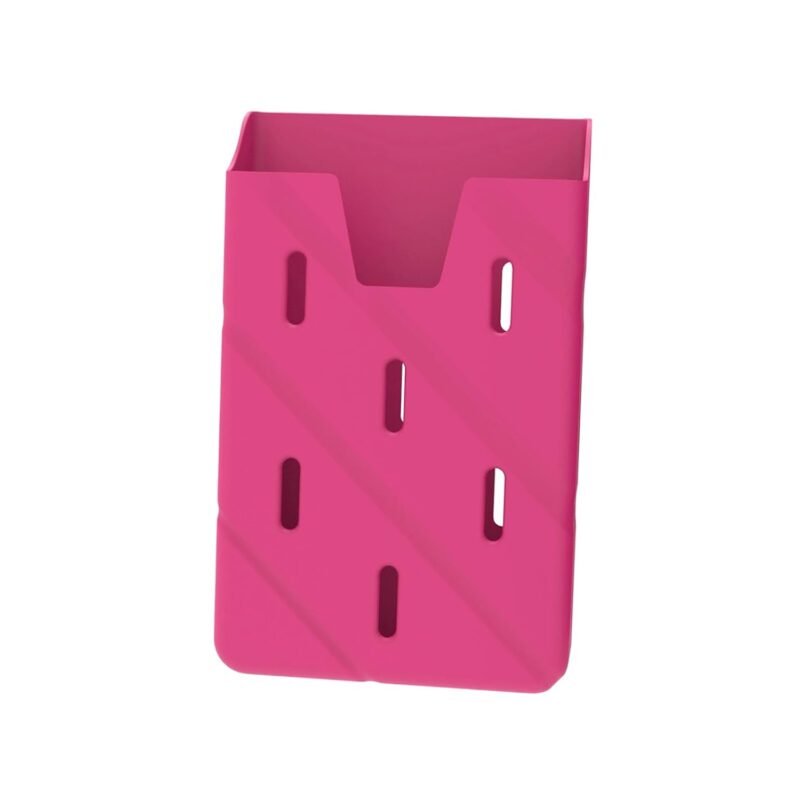 ECOMISTIQ®Phone Card Holder Silicone Phone Pouch for Drivers ID Card All Mobile Phones Rose Red