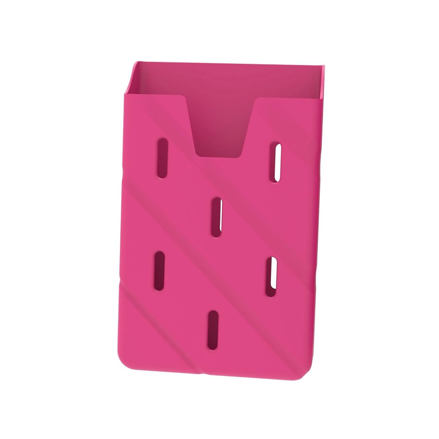 ECOMISTIQ®Phone Card Holder Silicone Phone Pouch for Drivers ID Card All Mobile Phones Rose Red