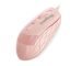 FINGERS SuperHit Wired Mouse with Advanced Optical Technology (Lightweight | Trendy Dual-Tone Design | Works Well with Windows, macOS, Linux) (Blush Pink)