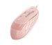 FINGERS SuperHit Wired Mouse with Advanced Optical Technology (Lightweight | Trendy Dual-Tone Design | Works Well with Windows, macOS, Linux) (Blush Pink)