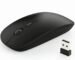Wireless Mouse, 6 Buttons, 1 Scroll Wheel, Adjustable DPI, 2.4G Wireless, Black, Compatible with Laptop, PC, MacBook, Desktop