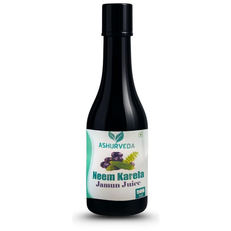 Neem Karela Jamun Juice Ayurvedic Herbal Blend for Sugar-Conscious Lifestyle | Supports Blood Sugar Balance | Natural Detox & Wellness Drink