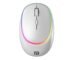 Portronics Toad IV Bluetooth Mouse with 2.4 GHz Wireless (Dual Connectivity), Rechargeable, Connect up to 3 Devices, RGB Lights, Adjustable Optical DPI, for Laptop, PC, Tablet, Smartphone (White)