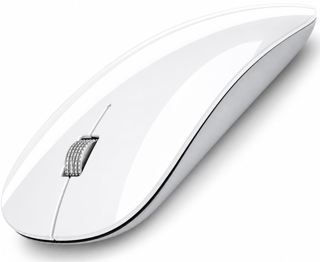 Offbeat - Atom Dual Bluetooth 5.1+5.1 & 2.4Ghz Wireless, Type-C Rechargeable Silent Click Mouse, Triple Device connectivity Windows, Mac, iOS, Android