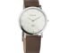Titan Edge Quartz Analog Silver Dial Brown Leather Strap Watch for Men - NT1595SL03