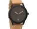 Titan Quartz Analog With Date Anthracite Dial Tan Leather Strap Watch for Men - NP1806NL01