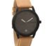 Titan Quartz Analog With Date Anthracite Dial Tan Leather Strap Watch for Men - NP1806NL01