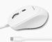 Macally USB C Mouse for Mac - Precise, Comfortable, and Quiet - Wired Type C Mouse for MacBook Pro |Air|PC|iOS|Android - Ambidextrous Body, 4 DPI Modes, & Silent Buttons - Optical Mouse USB C - White