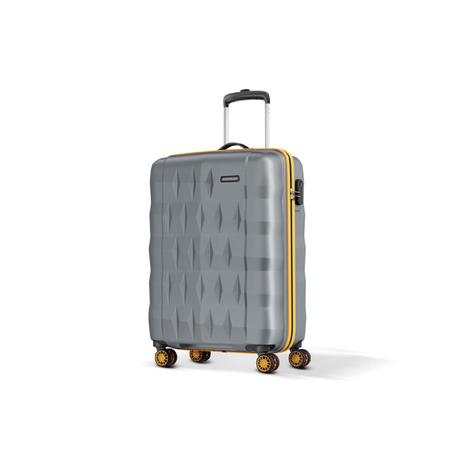 Aristocrat Comet Cabin Polycarbonate Hard Case 8-Wheel Trolley Bag, Grey