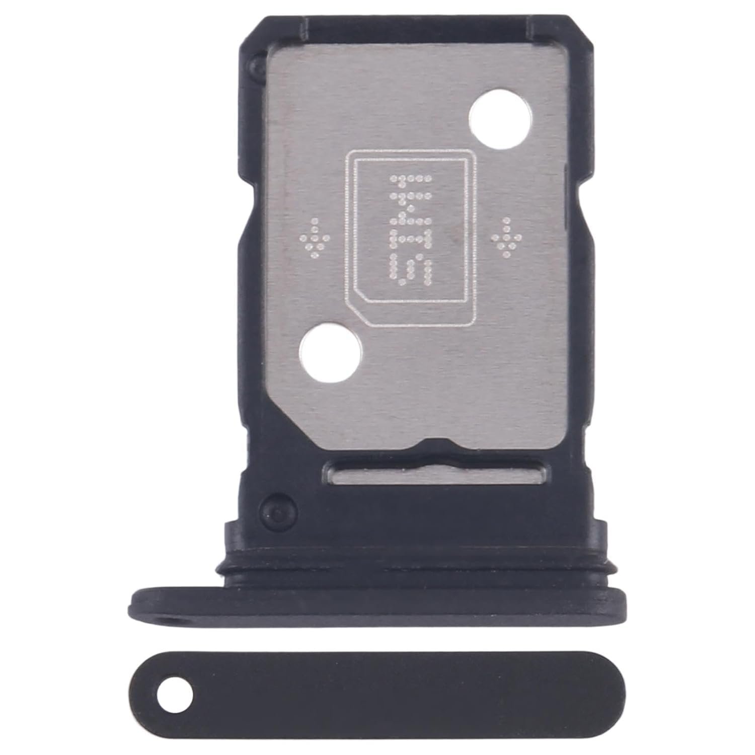 Sim Card Tray Holder Sim Tray Compatible for Nothing Phone 2A : Black