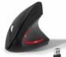 Wireless Ergonomic Mouse, 2.4G Wireless Vertical Ergo Mouse, 800/1200/1600 Adjustable DPI,6 Buttons Ergonomic Mouse for Laptop/MacBook/PC/Desktop-Black