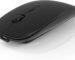 Bluetooth Mouse for Laptop, ANEWISH Wireless Mouse Slim USB Rechargable Silent Mice for PC MacBook pro/iPad OS 13 / Laptop/Desktop/iPhone, Support MacBook Air Windows Linux Notebook