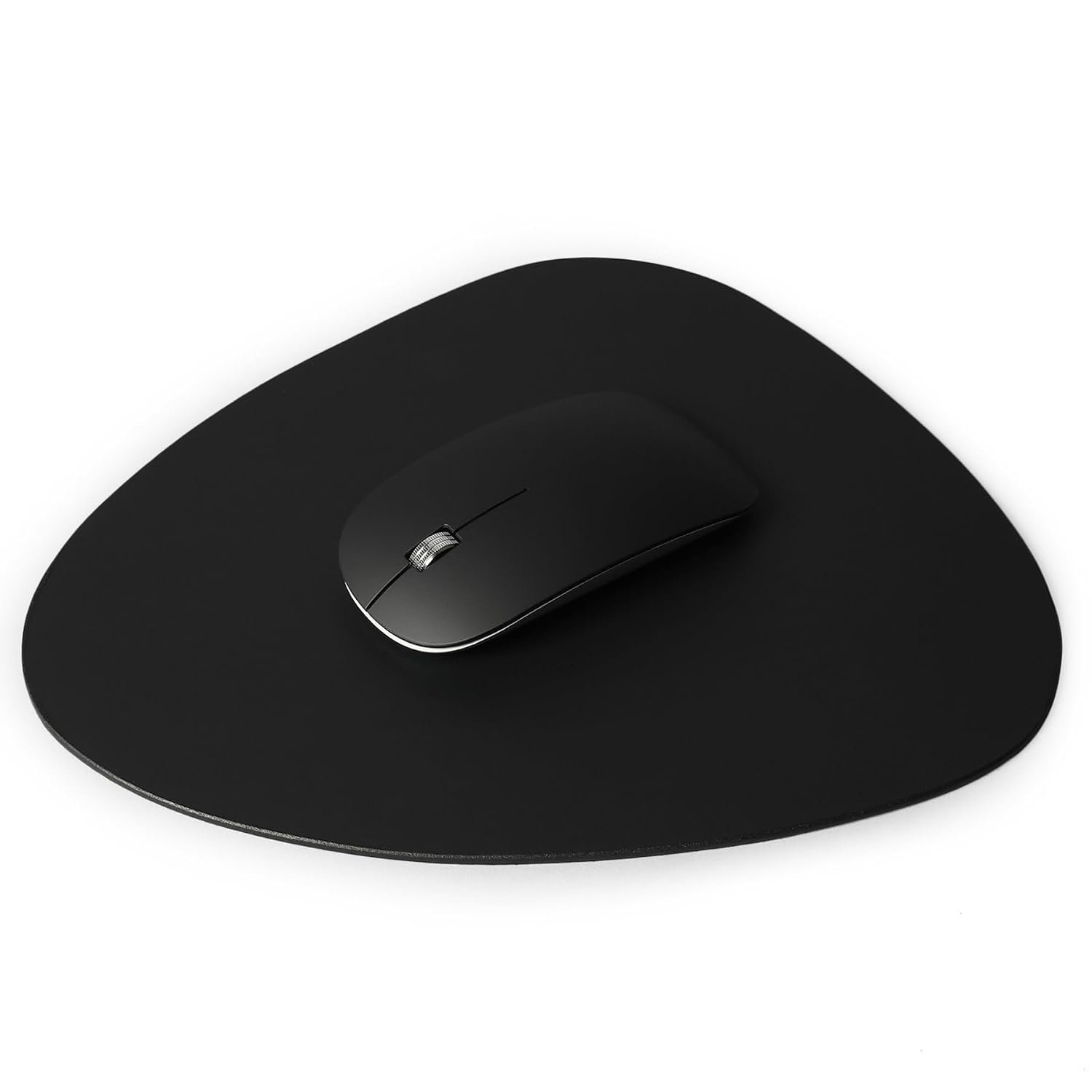 Three Sixty Premium Leather Gaming Mouse Pad for PC | Mousepad for Laptop Wireless | Mouse Mat Anti Skid, 25x22 cm for Daily Tasks, Large, Small Desk Sizes (Classic Black)
