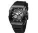 Giordano Square Analog Casual Sporty Watch for Men – Mechanical-Inspired Design dial, Quartz Movement, Silicon Strap and Date Display Function - GZ-50150
