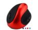 Wireless Mouse 2.4G Ergonomic Vertical Optical Mouse with Nano Receiver,4 Adjustable DPI 800/1200/ 1600/2400,Rechargeable Li-Battery,6 Buttons for Computer,Notebook, PC, Laptop, MacBook(Red)