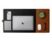 DailyObjects Turf 2.0 Desk Mat | Super Smooth Felt for Home,Office and Gaming | 85 * 45cm | Vegan Leather | Work from Home Solution for Laptop Keyboard and Mouse | Anti Slip Water Resistant | Grey-Tan