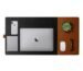 DailyObjects Turf 2.0 Desk Mat | Super Smooth Felt for Home,Office and Gaming | 85 * 45cm | Vegan Leather | Work from Home Solution for Laptop Keyboard and Mouse | Anti Slip Water Resistant | Grey-Tan