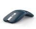 Bluetooth Wireless Arc Travel Mouse, Dual Model (2.4G+BT5.1) Rotating Foldable Mouse for Microsoft, Rechargeable Slim Portable Mice for Laptop, Notebook, PC, MacBook, Chromebook - Sapphire Blue
