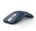 Bluetooth Wireless Arc Travel Mouse, Dual Model (2.4G+BT5.1) Rotating Foldable Mouse for Microsoft, Rechargeable Slim Portable Mice for Laptop, Notebook, PC, MacBook, Chromebook - Sapphire Blue