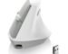 AJAZZ I300 Bluetooth and 2.4G Rechargeable Wireless Mouse,Ergonomic Vertical Design Optical Mouse Computer Mice,800/1200/1600 DPI,Quiet Clicks,84G Lightweight for Laptop, Desktop, PC, MacBook(White)