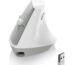 AJAZZ I300 Bluetooth and 2.4G Rechargeable Wireless Mouse,Ergonomic Vertical Design Optical Mouse Computer Mice,800/1200/1600 DPI,Quiet Clicks,84G Lightweight for Laptop, Desktop, PC, MacBook(White)