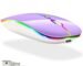 Rechargeable Bluetooth Mouse for Laptop Mac Pro Air BT Mouse Wireless Mouse for MacBook pro MacBook Air MacBook Mac Windows Laptop/Notebook/pc (BT/Black)