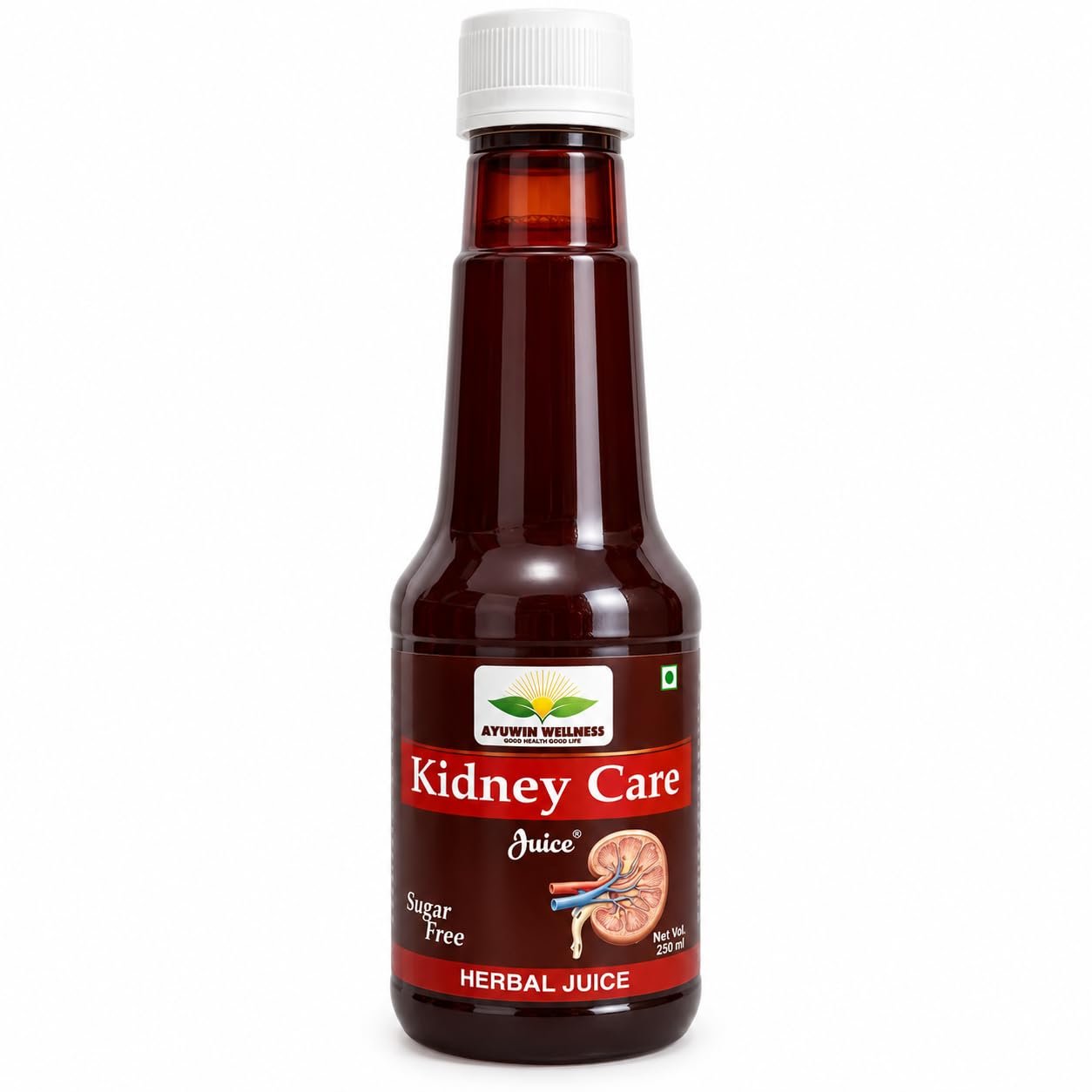 Kidney care herbal blend | Ayuwin Wellness Kidney Care Herbal Juice | Sugar Free | Natural Wellness Drink | Natural wellness juice | health drink 250ml bottle