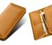 WHITBULL Dual Mobile Pouch with Card Holder Slot Phone Case for iPhone 17 Pro Max / 16 Pro Max / 15 Pro Max / 14 Pro Max / 13 Pro Max (Brown) (2 Phones Kept Comfortably)