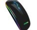 Bluetooth Mouse Wireless Mouse Slim 2.4G LED Rechargeable Portable Optical Office Mouse,3 Adjustable DPI Dual Mode Bluetooth Wireless Mouse for MacBook,Laptops Windows,Mac OS ,iPad OS 13 or Later