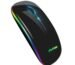 Bluetooth Mouse Wireless Mouse Slim 2.4G LED Rechargeable Portable Optical Office Mouse,3 Adjustable DPI Dual Mode Bluetooth Wireless Mouse for MacBook,Laptops Windows,Mac OS ,iPad OS 13 or Later