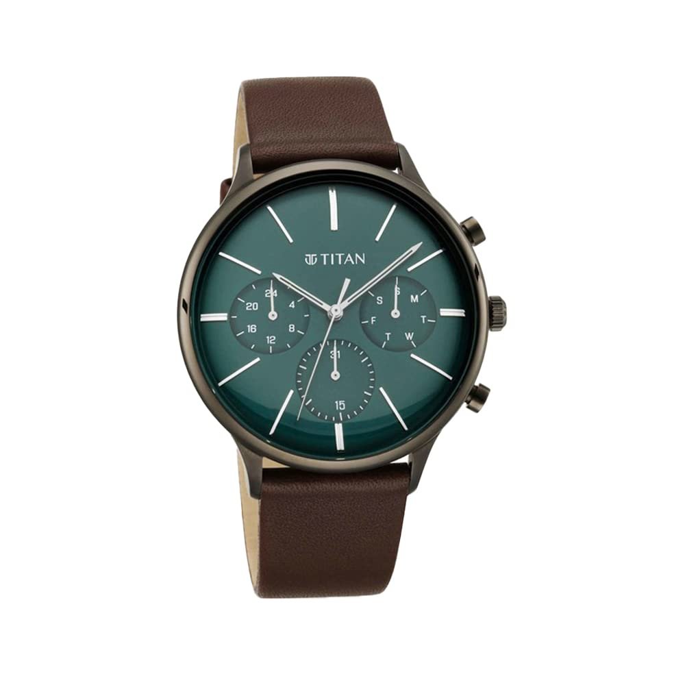 Titan Light Leathers IV-Analog Watch for Men -90134QL01/NP90134QL01