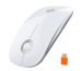 RAPIQUE USB C Wireless Mouse for MacBook, 2.4GHz USB-C Receiver, White
