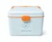 HI MOM Medicine Storage Box with Portable Handle Double Layer Medical Organizer Large Capacity First Aid Box Secure Lock Multi Compartment Medicine Chest for Home Travel Office