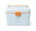 HI MOM Medicine Storage Box with Portable Handle Double Layer Medical Organizer Large Capacity First Aid Box Secure Lock Multi Compartment Medicine Chest for Home Travel Office