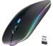 Afaartcci Rechargeable Wireless Mouse, Silent Bluetooth Mouse (Black)