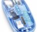 Transparent Wireless Rechargeable Mouse, 2.4GHz USB Optical Mouse with Adjustable DPI, Silent Click, Ergonomic Portable Computer Mouse for Laptop, PC, MacBook, Windows & Mac