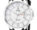 XTIME Analogue Day & Date Wrist Watch Round Dial & Black Softest Silicone Strap for Men's & Boys