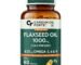 Carbamide Forte Flaxseed Oil Capsules – 1000mg Cold Pressed | omega 3 vegetarian capsules | flax seed oil with Omega 3, 6 & 9 | No Fishy Burps | Supports Heart Health, Joints & Digestion - 60 Capsules