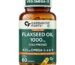 Carbamide Forte Flaxseed Oil Capsules – 1000mg Cold Pressed | omega 3 vegetarian capsules | flax seed oil with Omega 3, 6 & 9 | No Fishy Burps | Supports Heart Health, Joints & Digestion - 60 Capsules