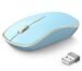 J JOYACCESS Wireless Mouse for Laptop, Portable Computer Mouse Wireless with 5 Adjustable DPI Levels, Silent Mouse for Notebook, MacBook, Chromebook, PC (Blue)