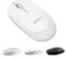 Macally Wireless Bluetooth Mouse for Mac, MacBook Pro/Air, iPad, and PC - Quiet Click and Comfortable Wireless Mouse - Compatible Apple Mouse Wireless with DPI 800/1200/1600 - White Wireless Mouse
