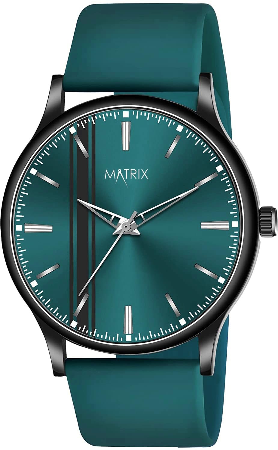 Matrix Minimalist Dial with Softest Silicone Strap Analog Wrist Watch for Men & Boys